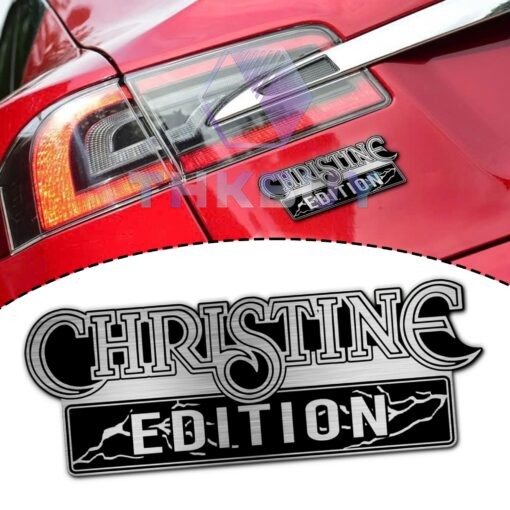 Stephen King Christine Edition Laser Engraved Car Name Badge Version 1