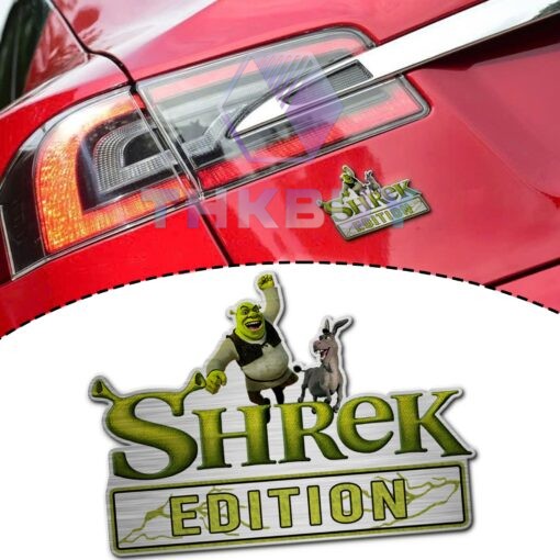 Shrek Edition Laser Engraved Car Name Badge