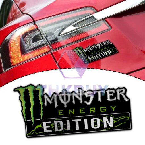 Monster Energy Edition Laser Engraved Car Name Badge