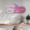 Personalized Hello Kitty Inspired 3D Wooden Door Sign - THK1982