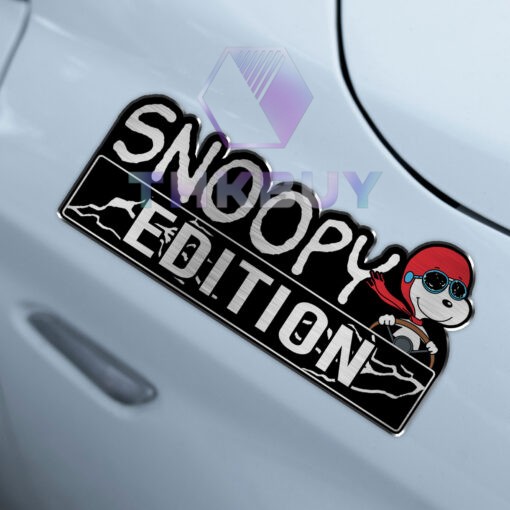 Snoopy Pilot Edition Laser Engraved Car Name Badge - THK1931 - Image 5