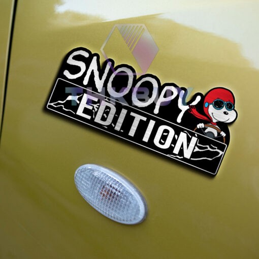 Snoopy Pilot Edition Laser Engraved Car Name Badge - THK1931 - Image 4