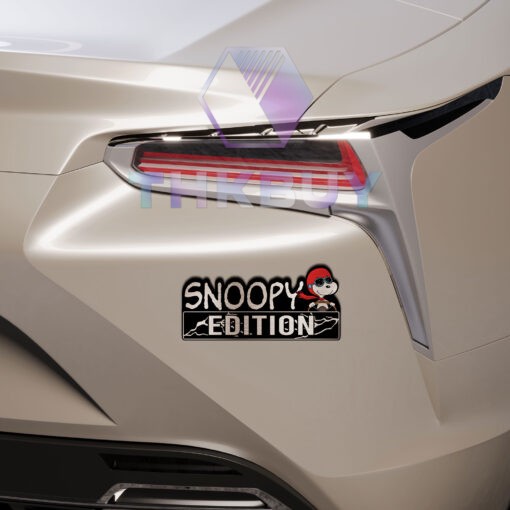 Snoopy Pilot Edition Laser Engraved Car Name Badge - THK1931 - Image 6