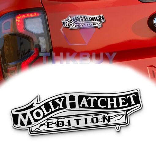 Molly Hatchet Edition Laser Engraved Car Name Badge Version 2