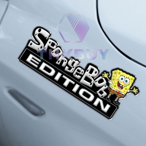Spongebob Edition Laser Engraved Car Name Badge - Image 5