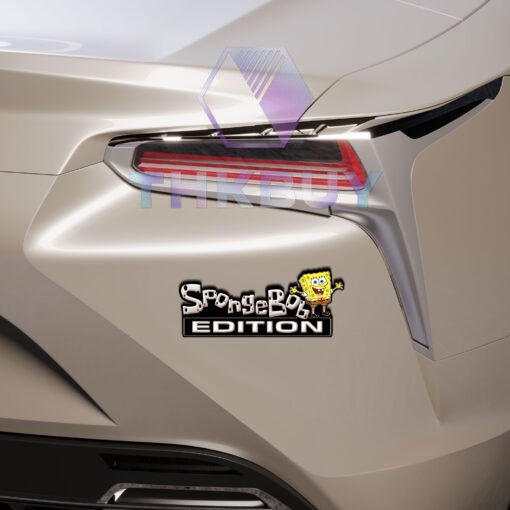 Spongebob Edition Laser Engraved Car Name Badge - Image 6