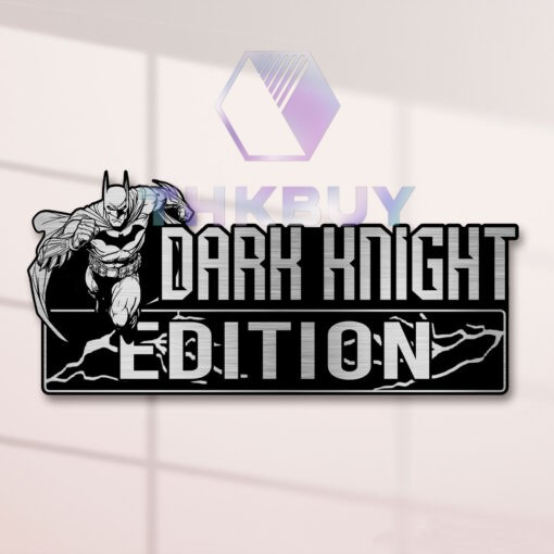 Dark Knight Edition Laser Engraved Car Name Badge - Image 2