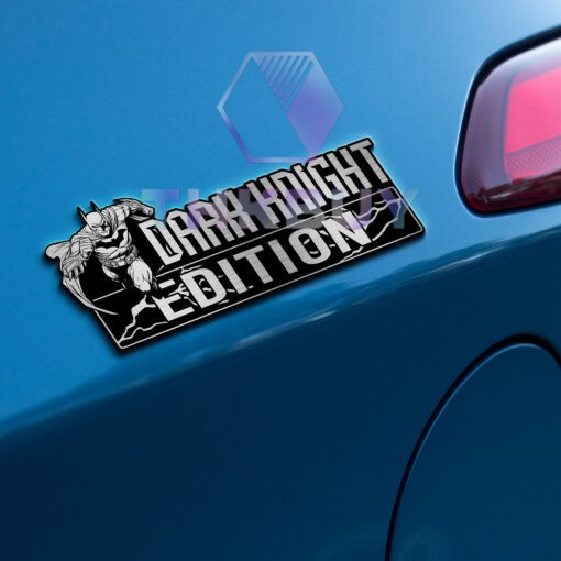 Dark Knight Edition Laser Engraved Car Name Badge - Image 3