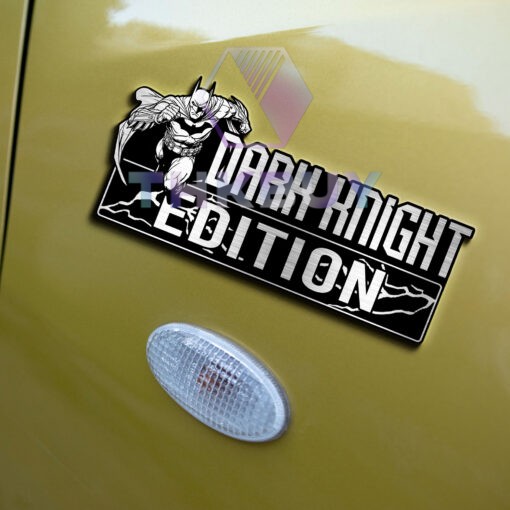 Dark Knight Edition Laser Engraved Car Name Badge - Image 6