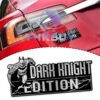 Dark Knight Edition Laser Engraved Car Name Badge