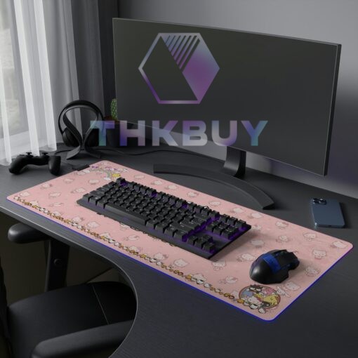 Hello Kitty Pink LED Desk Mat - Image 2