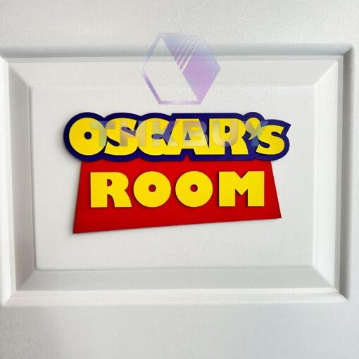 Toy Room Door Name Sign