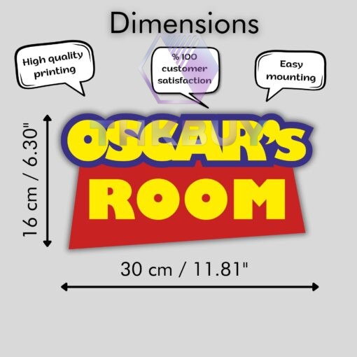 Toy Room Door Name Sign - Image 2