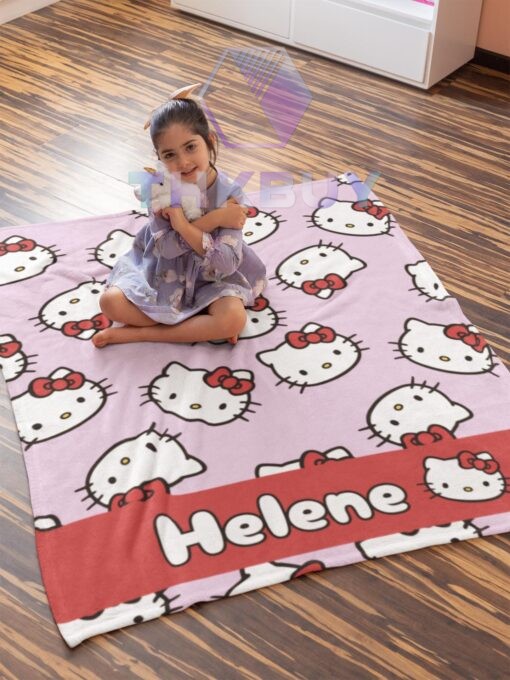 Personalized Hello Kitty Blanket - THK1921 - Image 5
