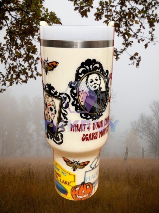 Horror Movies 40oz Stanley Tumbler - Image 2