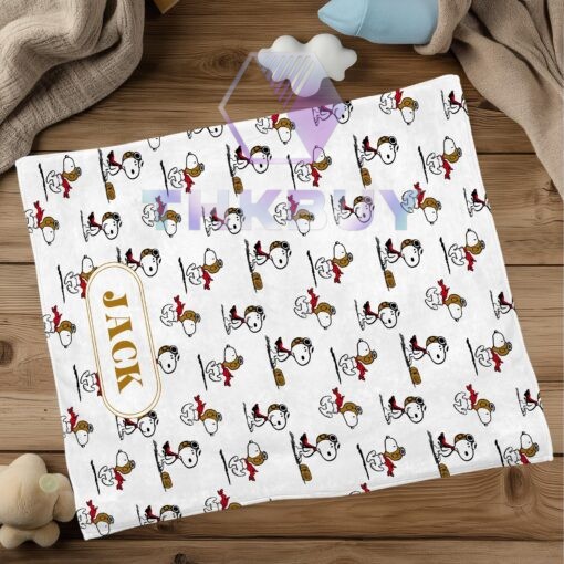 Personalized Snoopy In Red Baron Gear Blanket - THK1913 - Image 4