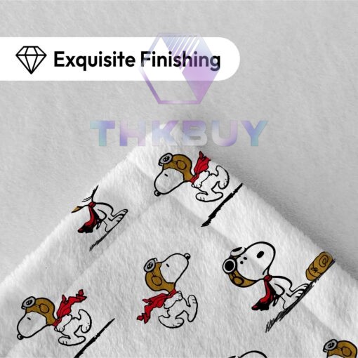 Personalized Snoopy In Red Baron Gear Blanket - THK1913 - Image 6