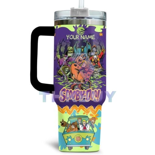 Personalized Scooby-doo 40oz Stanley Handle Tumbler - THK2070 - Image 2