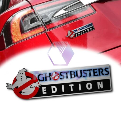 Ghostbusters Edition Laser Engraved Car Name Badge Version 1
