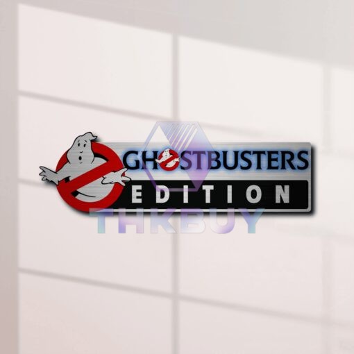 Ghostbusters Edition Laser Engraved Car Name Badge Version 1 - Image 2