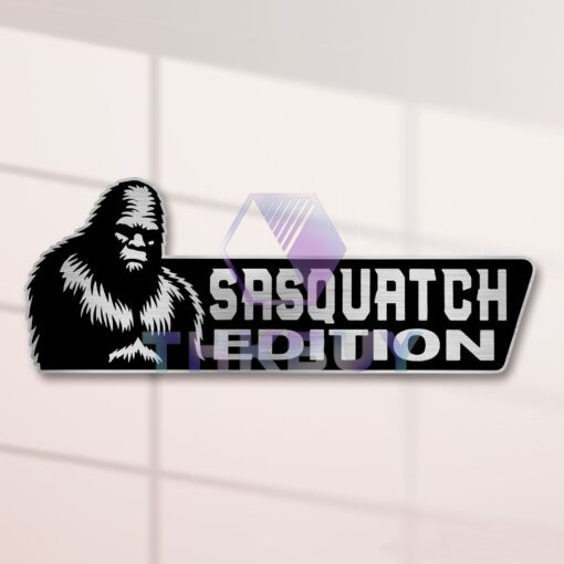 Sasquatch Edition Laser Engraved or 3D Inlayed Car Name Badge - Image 2