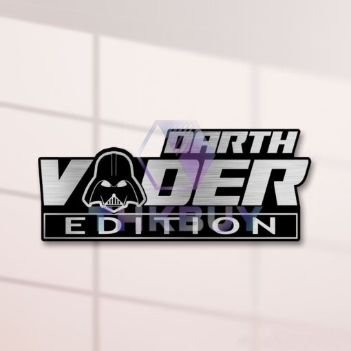 Darth Vader Edition Laser Engraved or 3D Inlayed Car Name Badge - Image 2