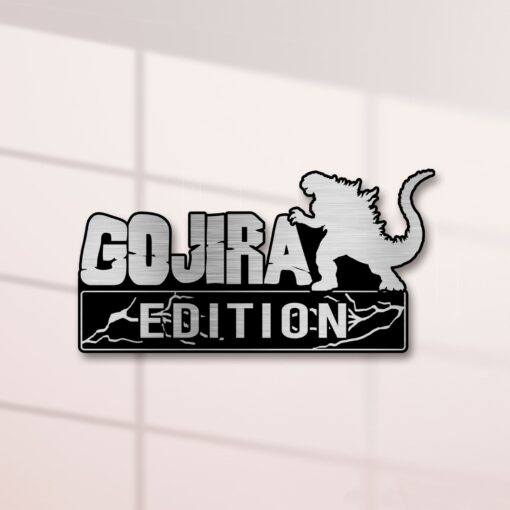 Gojira Edition Laser Engraved or 3D Inlayed Car Name Badge Version 1 - Image 2