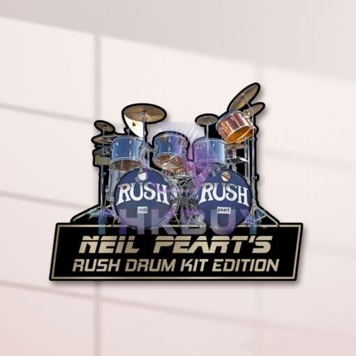 Neil Peart's Rush Drum Kit Edition Laser Engraved or 3D Inlayed Car Name Badge - Image 2
