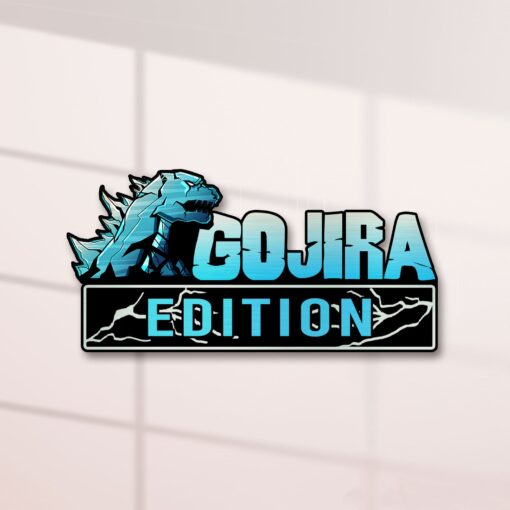 Gojira Edition Laser Engraved or 3D Inlayed Car Name Badge Version 2 - Image 2