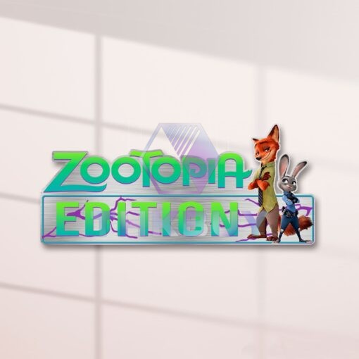 Zootopia Edition Laser Engraved or 3D Inlayed Car Name Badge - Image 2