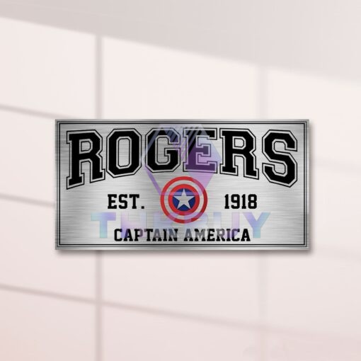 Rogers Captain America Edition Laser Engraved or 3D Inlayed Car Name Badge - Image 2