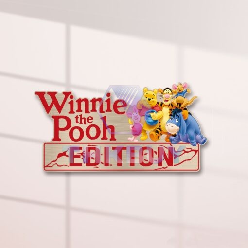 Winnie The Pooh Edition Laser Engraved or 3D Inlayed Car Name Emblem Badges - Image 2