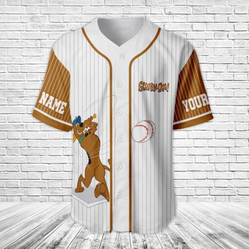 Personalized Scooby Doo Homerun Baseball Jersey - Image 2