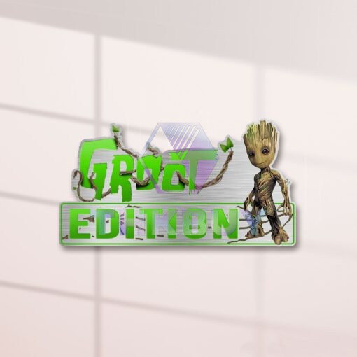 Groot Edition Laser Engraved or 3D Inlayed Car Name Badge - Image 2