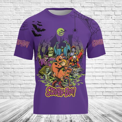 Scooby Doo Halloween Scary 3D T-Shirt - Image 2