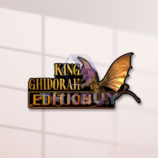 King Ghidorah Edition Laser Engraved or 3D Inlayed Car Name Badge - Image 2