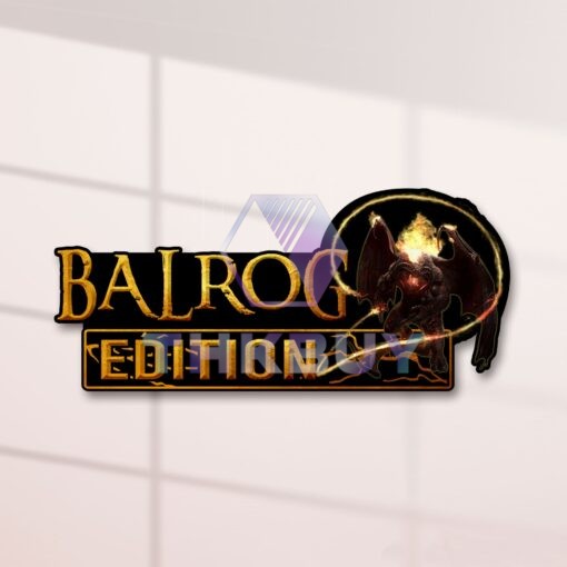 Balrog LOTR Edition Laser Engraved or 3D Inlayed Car Name Badge - Image 2