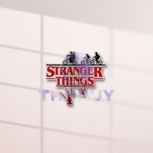 Stranger Things Edition Laser Engraved or 3D Inlayed Car Name Badge - Image 2