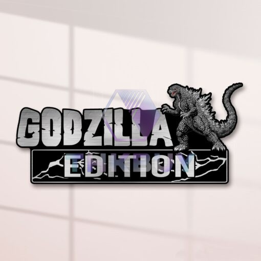 Godzilla Edition Laser Engraved Car Name Badge Version 2 - Image 2