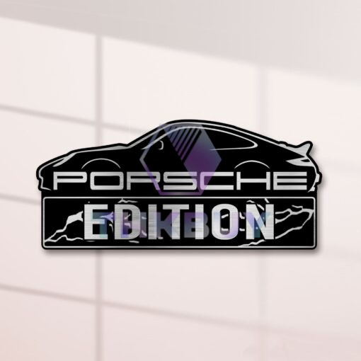 Porsche 911 Edition Laser Engraved or 3D Inlayed Car Name Badge - Image 2