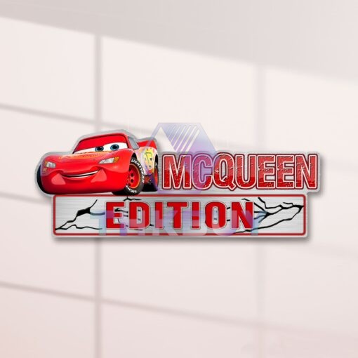 Cars Lightning Mcqueen Edition Laser Engraved or 3D Inlayed Car Name Badge - Image 2