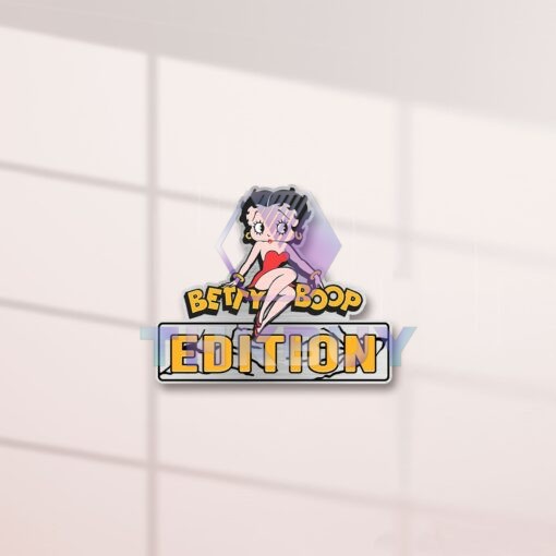 Betty Boop Edition Laser Engraved or 3D Inlayed Car Name Badge - Image 2