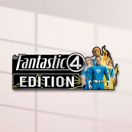 The Fantastic Four Edition Laser Engraved or 3D Inlayed Car Name Badge - Image 2