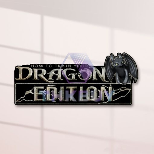 Toothless Edition Laser Engraved or 3D Inlayed Car Name Badge Version 2 - Image 2