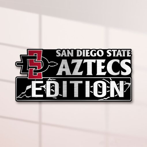 San Diego State Aztecs Edition Laser Engraved or 3D Inlayed Car Name Badge - Image 2