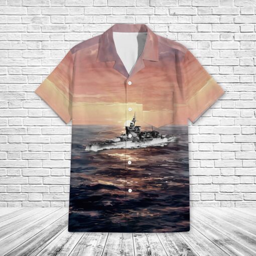 HMS Warspite (03) Pocket Regular Hawaiian Shirt - Image 2