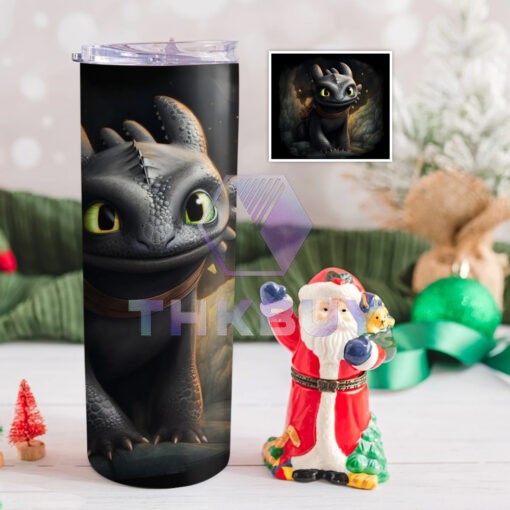 Toothless 20oz Skinny Stainless Steel Tumbler Version 2