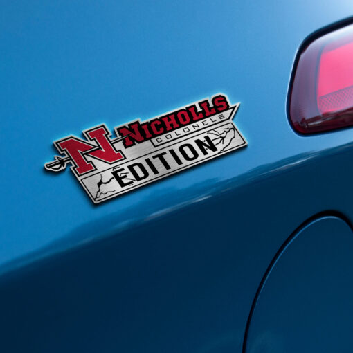 Nicholls State University Nicholls Colonels Edition Laser Engraved or 3D Inlayed Car Name Badge - Image 3