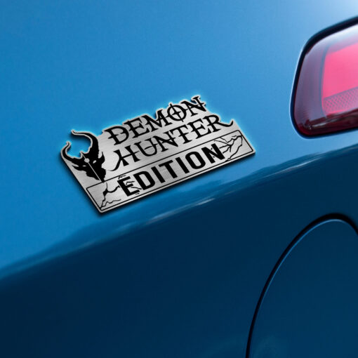 Demon Hunter Rock Band Edition Laser Engraved or 3D Inlayed Car Name Badge - Image 3