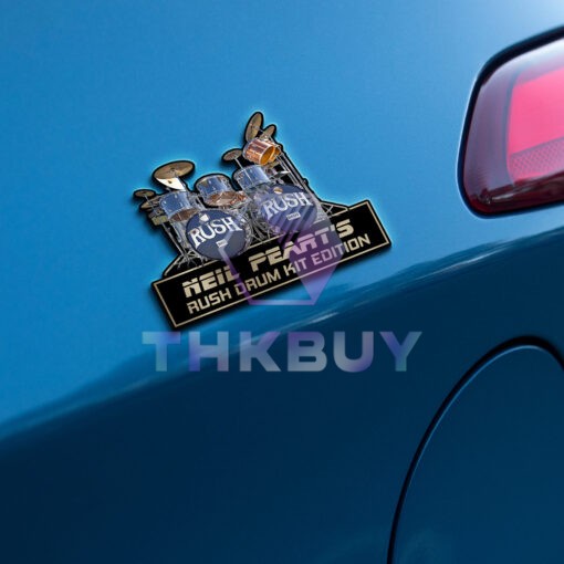 Neil Peart's Rush Drum Kit Edition Laser Engraved or 3D Inlayed Car Name Badge - Image 3